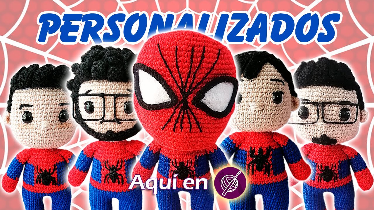 🕷️🤟Spiderman AMIGURUMI🧶Personalizado a Crochet PASO A PASO (1/3) |Colección PERSONAJES del MCU
