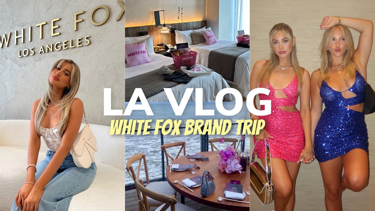 WEEKEND VLOG IN LA *WHITE FOX BRAND TRIP* | TRAVEL VLOG