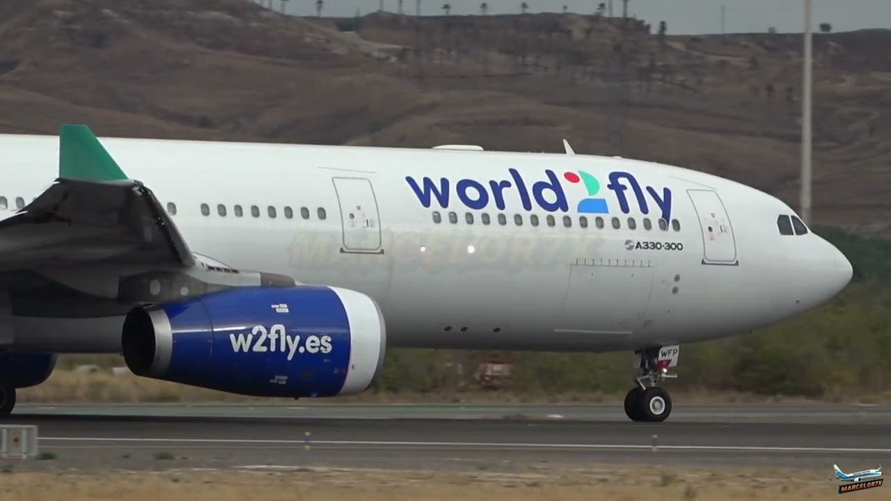 Takeoff Airbus A330-343 - CS-WFP - World2Fly - Madrid Airport (MAD) - 01/11/25