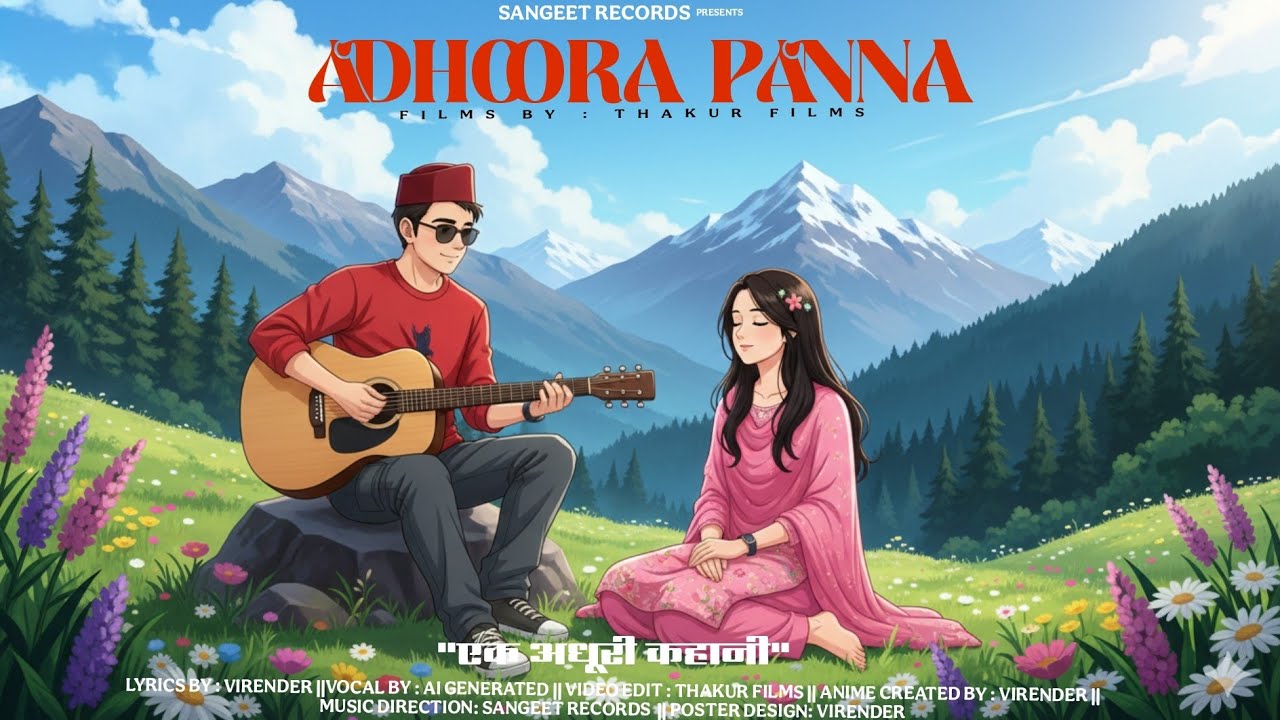 Adhoora Panna || hindi song || Virender Thakur || (Ek Adhuri Kahani )