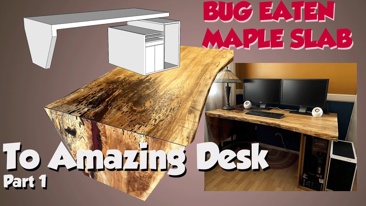 Bug Infested Slab to Live Edge Desk