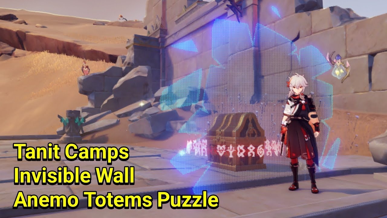 Anemo Elemental Monument Invisible Wall Puzzle | Tanit Camps | Genshin Impact 3.4