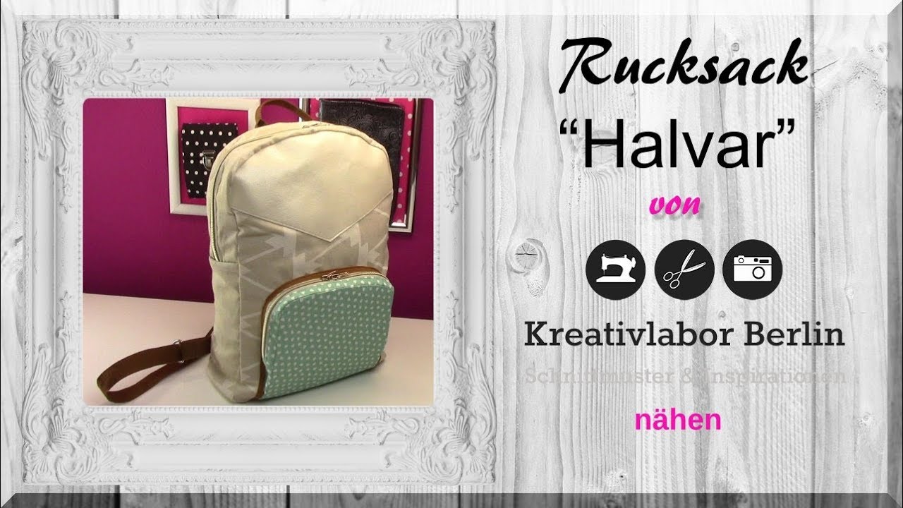 Rucksack Halvar von -Kreativlabor Berlin- n&auml;hen