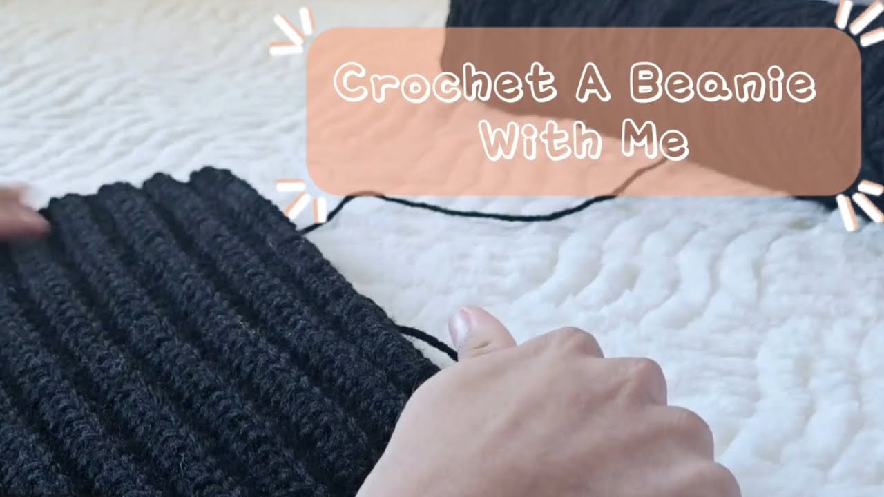 Crochet A Beanie With Me | Pt.2 | Relaxing Music 🌱
