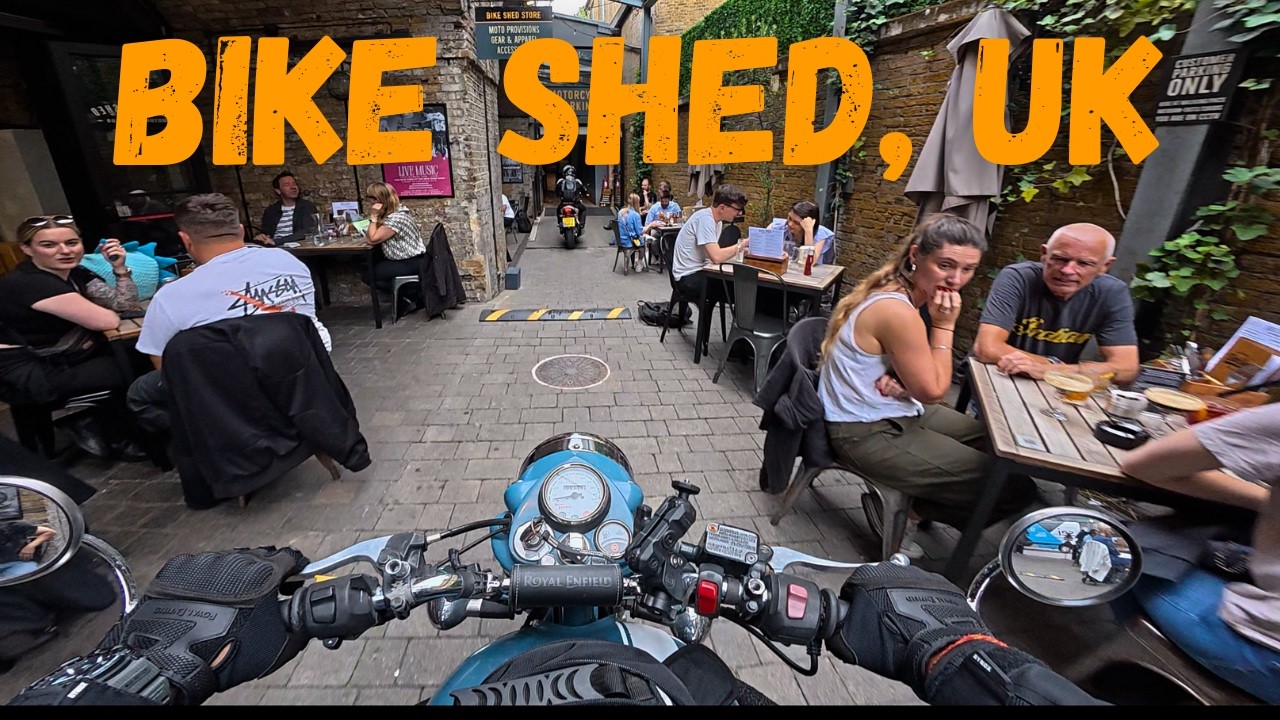 UK Biker Caf&eacute; SHOCKED by Our Indian Bullet Group Ride!