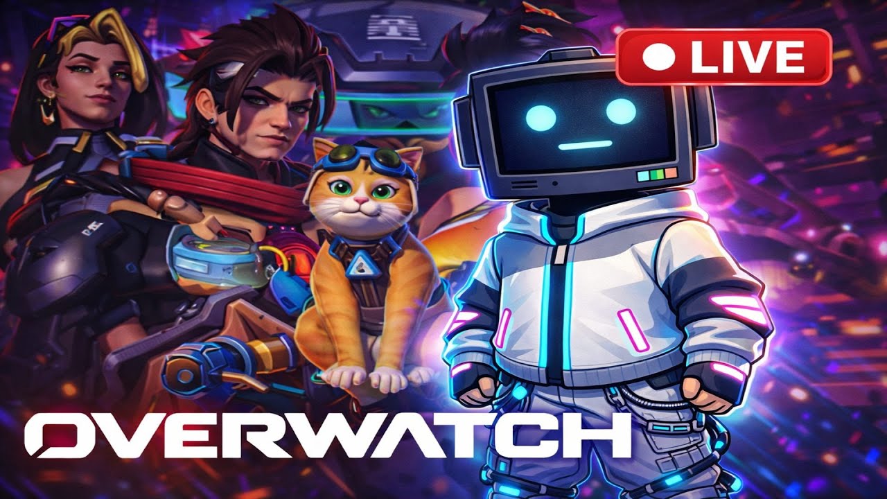 Overwatch New Season LIVE | Learning the New Heroes & Meta (Portrait)