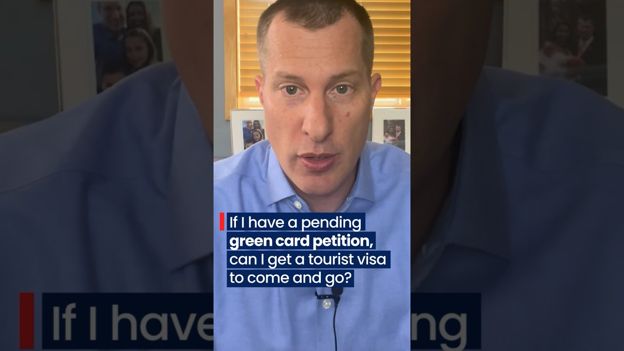 If I have a pending green card petition, can I get a tourist visa to come and go? #immigration #news