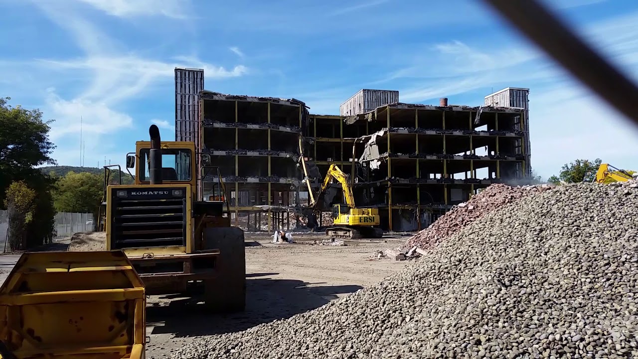 RDMVTL 18,956 ~ 10 11 2016 73 {MY TOWN HISTORY} HOSPITAL DEMOLITION @ CORNING , NY