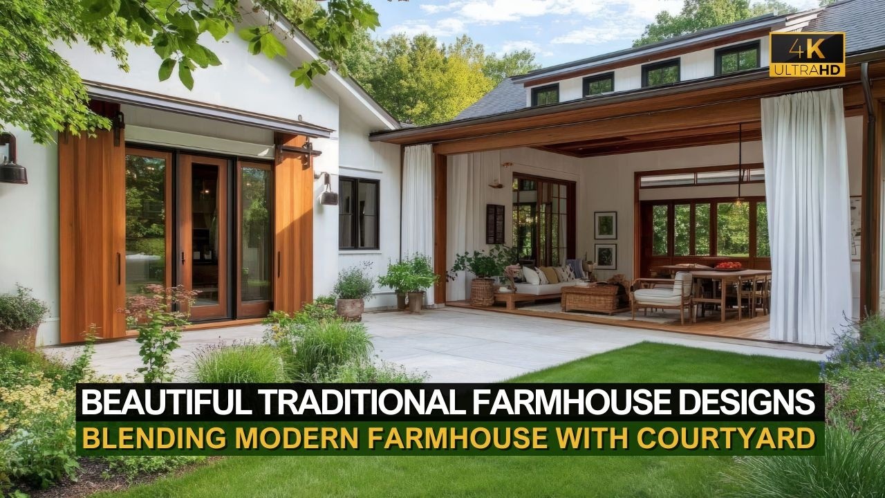 Прекрасные идеи дизайна традиционного загородного дома: сочетание современного стиля загородного ...