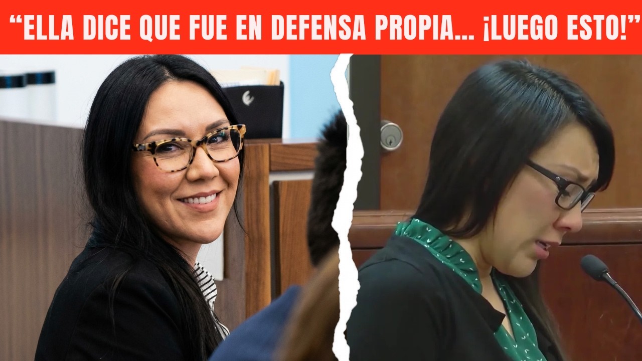 Ella se recuesta en el tribunal, segura de que se salió con la suya — Entonces aparecen las cámaras.