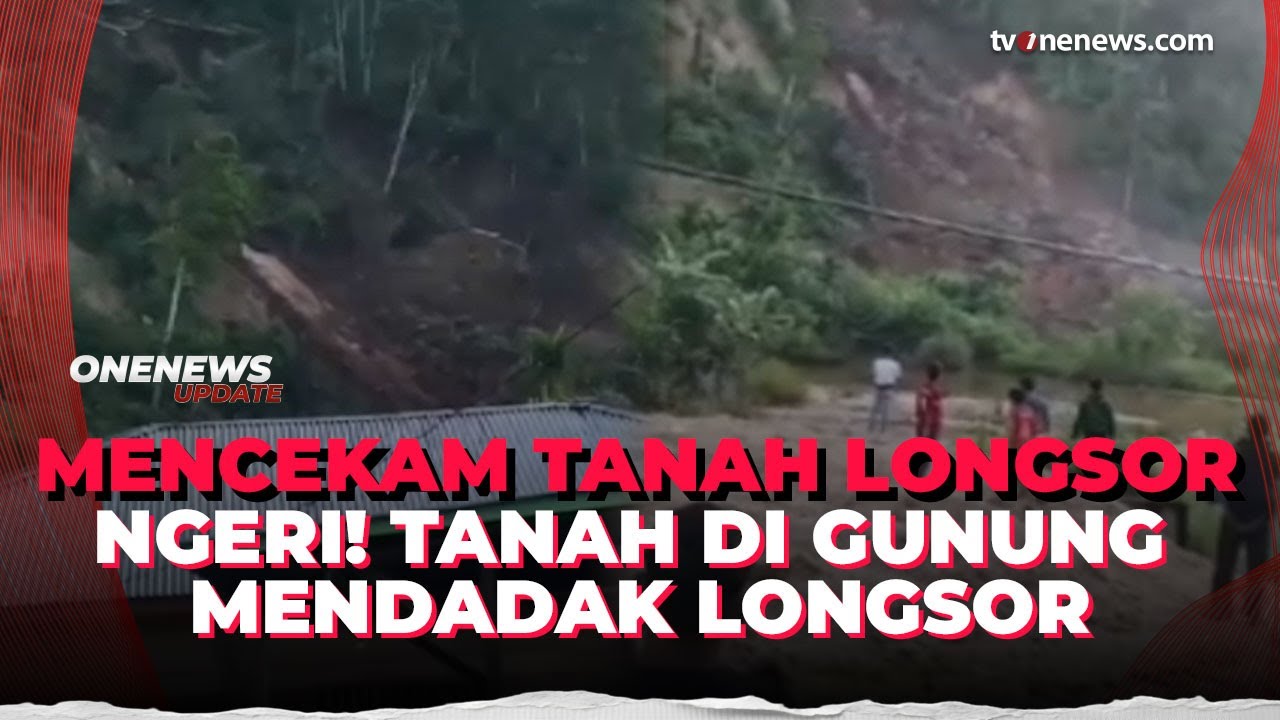 Tegang! Detik-detik Tanah Longsor Mendadak di Gayo Aceh | OneNews Update