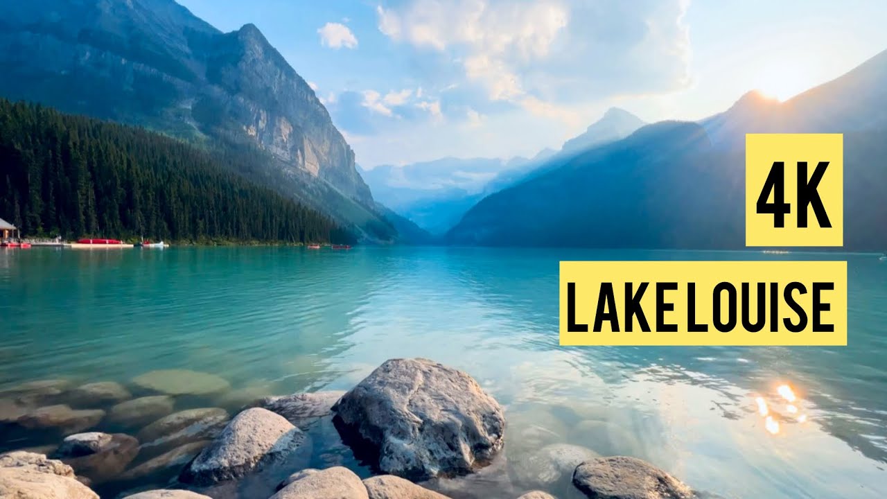 Peaceful Lake | Lake Louise | Alberta | 4K | Relaxing