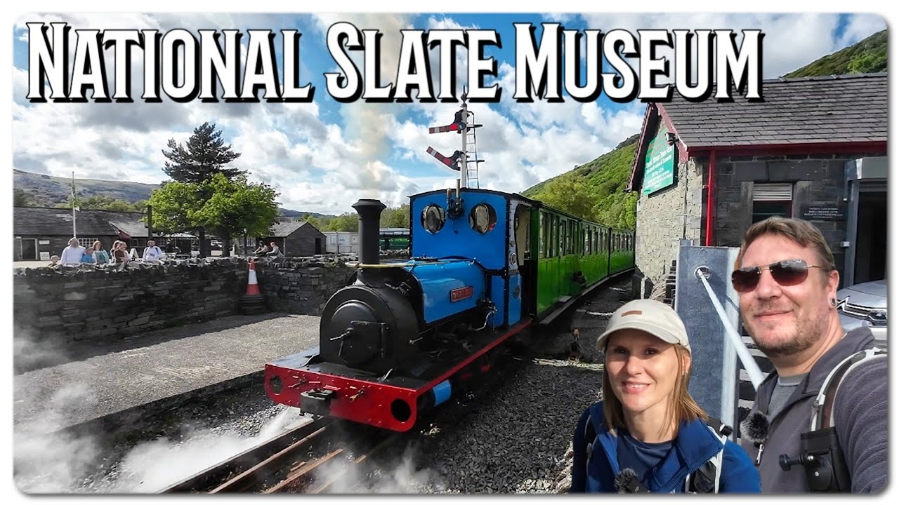 National Slate Museum and HERITAGE Lake Railway. Llanberis North Wales.