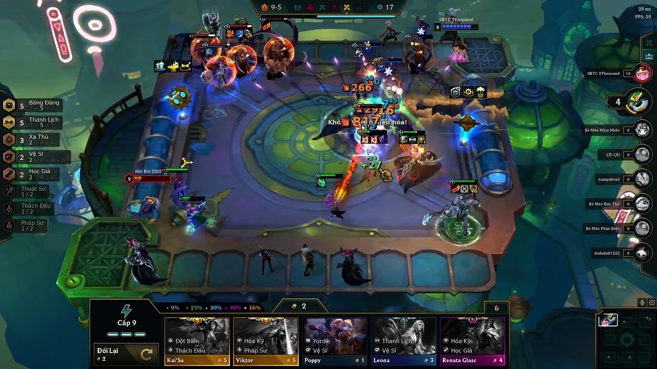 TVQ - Auto Chess - HYPER ROLL 24/5/2022  | TVQ play game LOL invincible day2 | the game is easy