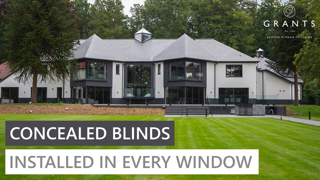 Luxury Home with Hidden Blinds In Every Window