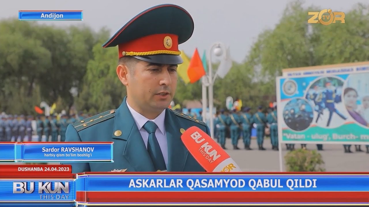 Askarlar qasamyod qabul qildi