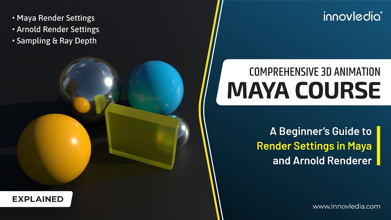Maya Course &bull; Render Settings in Maya & Arnold Renderer &bull; A Beginner's Guide &bull; Sampling & Ray Depth