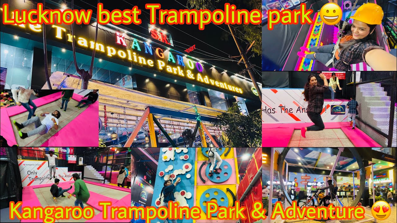 Батутный парк «Кенгуру» в Лакхнау. Подробное видео. Батутный парк «Кенгуру» 