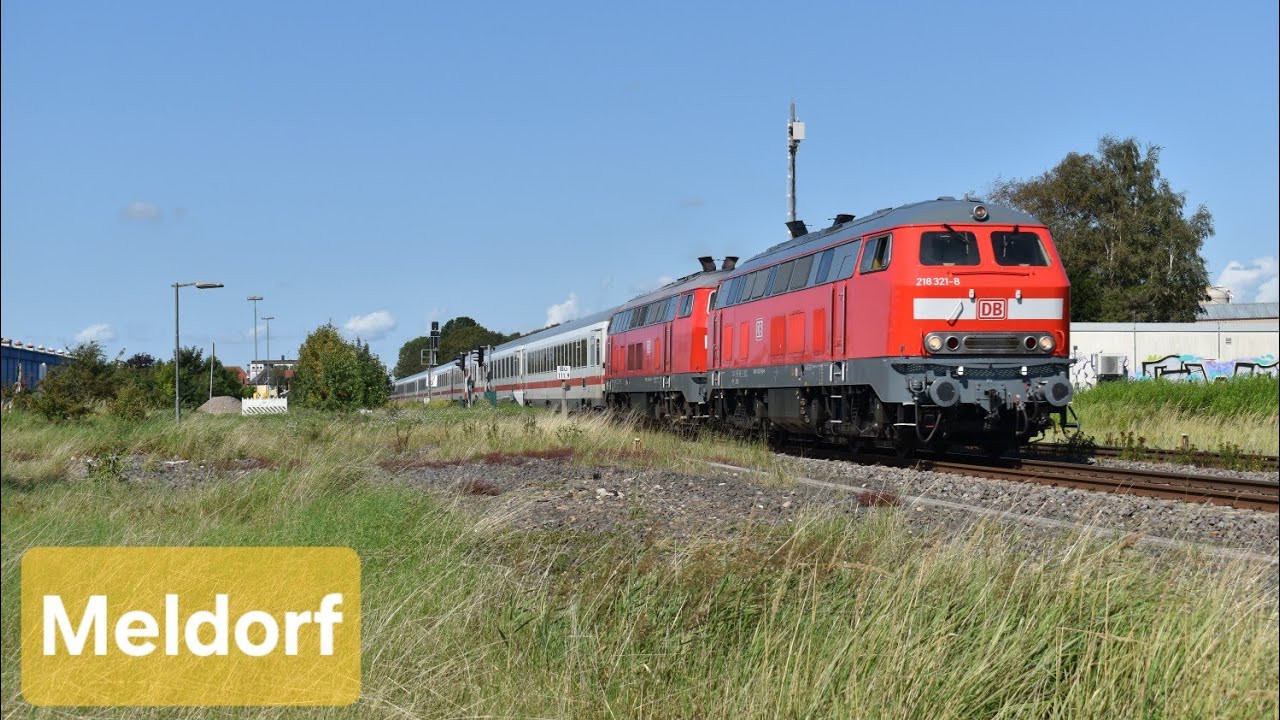 4K | Treinen in Meldorf - Compilatie - 21 augustus 2023