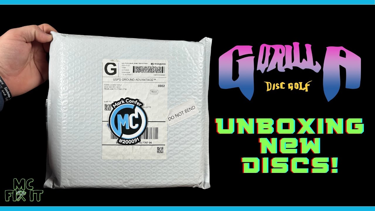 Unboxing a Gorilla Disc Golf with Great Discs - Color Glow Growlers #unboxing #lonestardisc