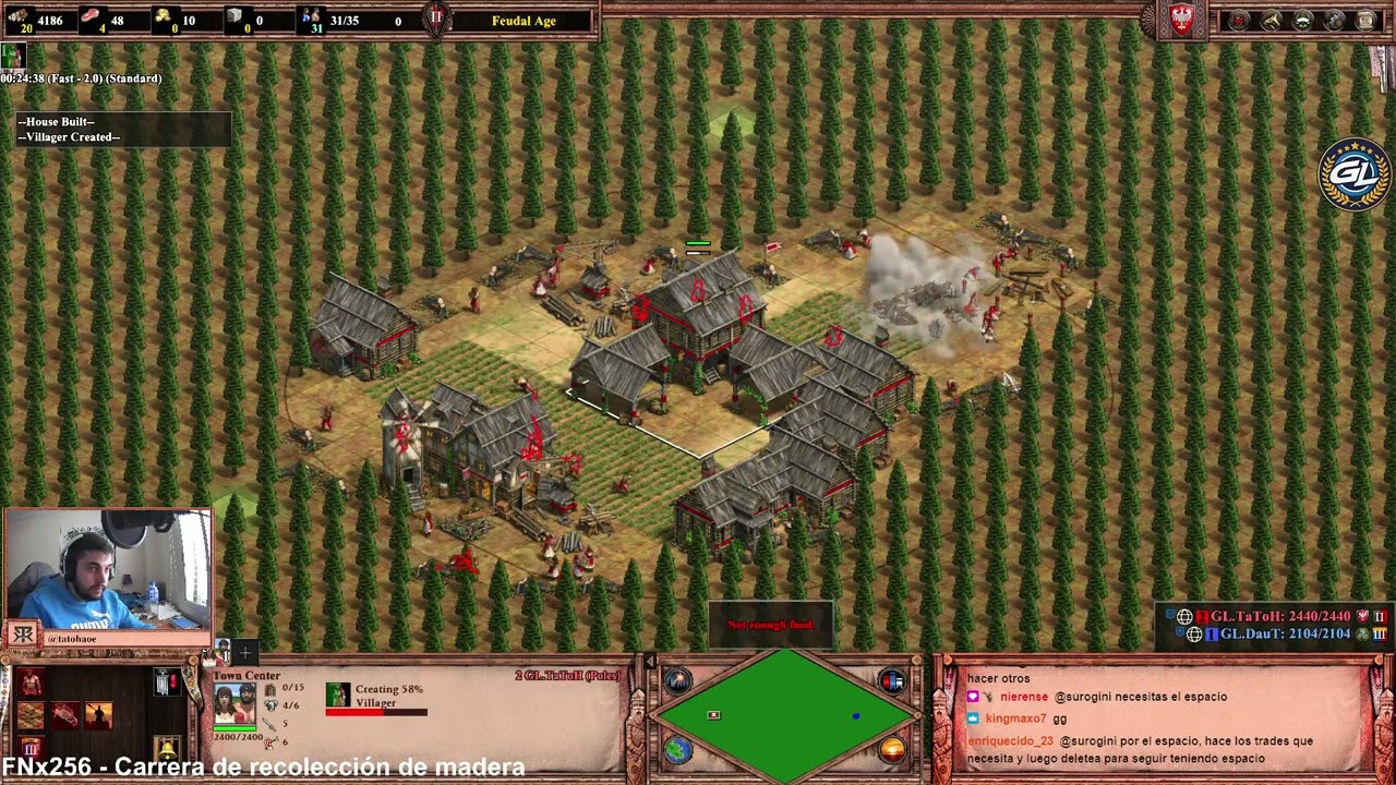 Forest Nothing x256 Chop Race vs DauT