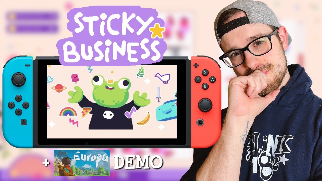 🔴 FIRST LOOK!! | STICKY BUSINESS ON NINTENDO SWITCH!