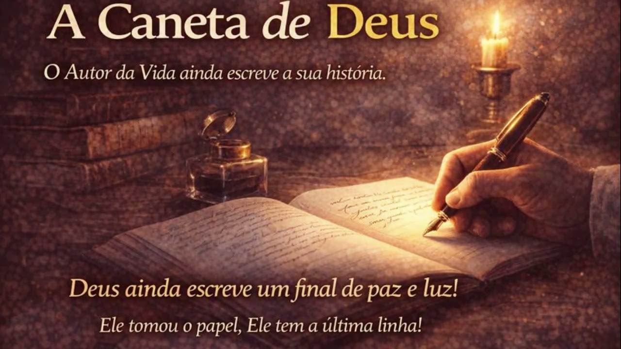 A CANETA DE DEUS: O louvor para quem precisa de um novo capítulo na vida 🕊️✍️✨