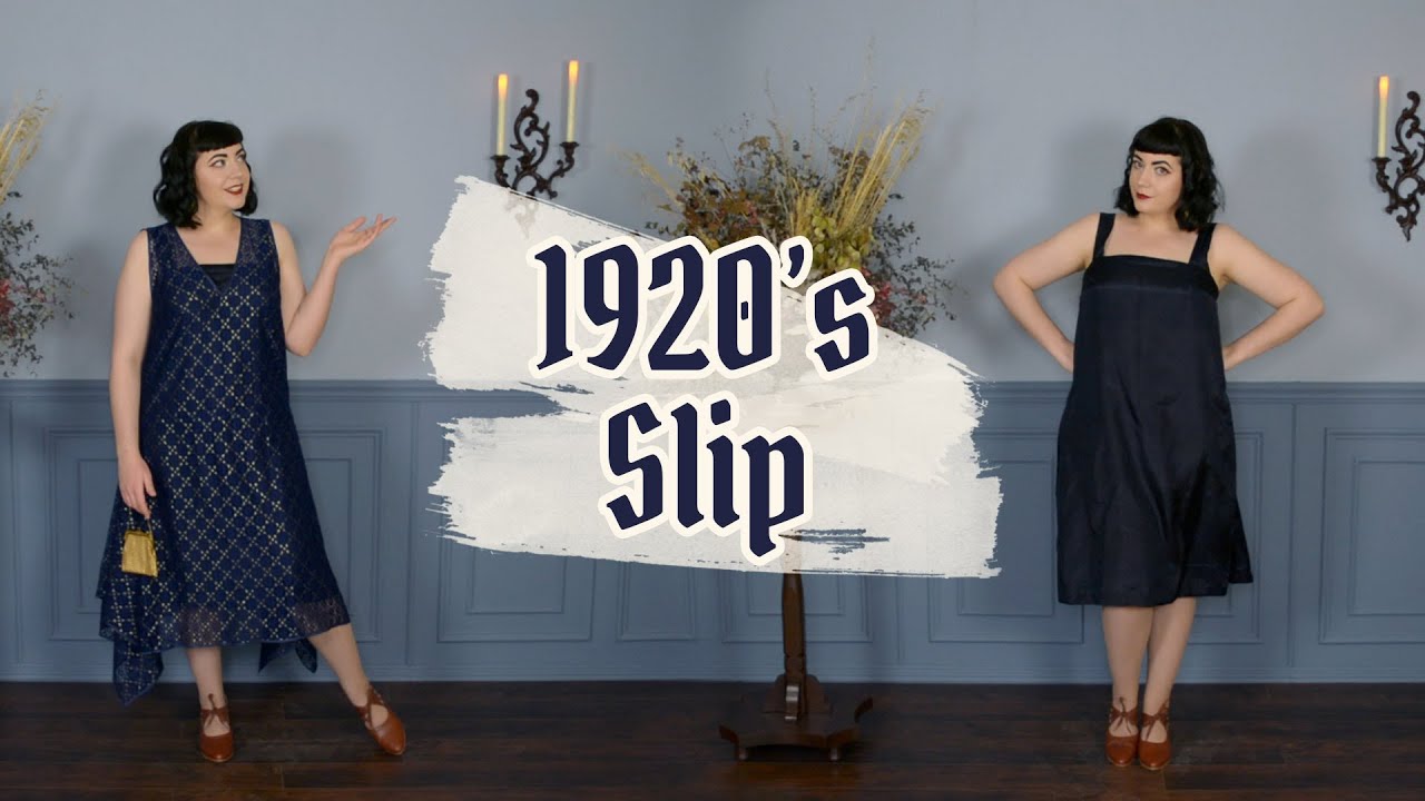 Making a 1920's Silk Slip // Patterning and Sewing a Slip
