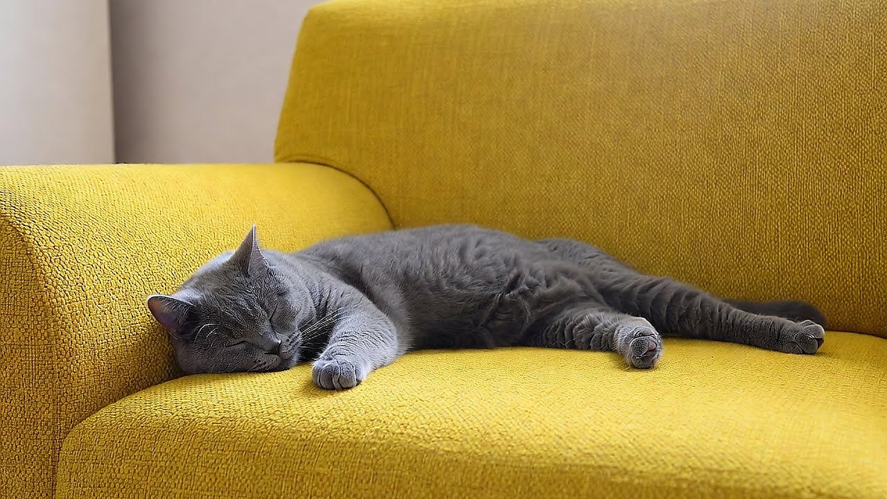 LIVE Adorable Sleeping Cat on Sofa for Relaxation 🛋️ | Season 7