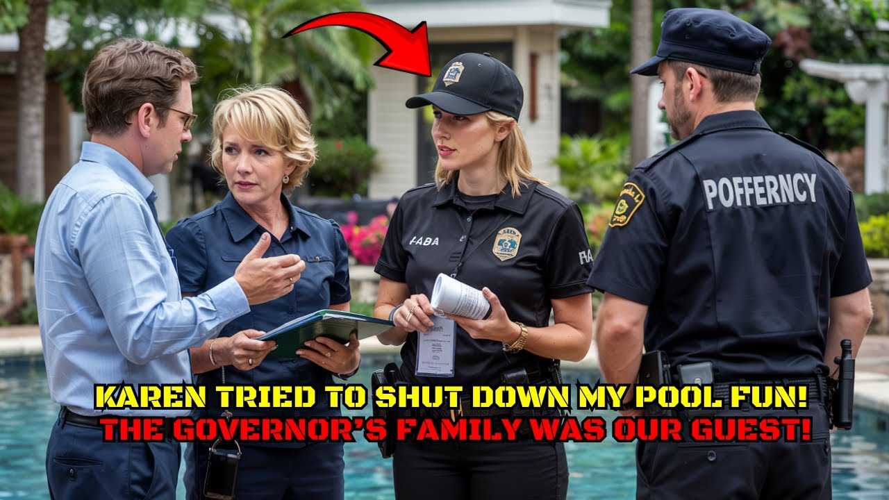 Karen Called 911 on My Pool Party—Unware the Governor’s Family Was Attending