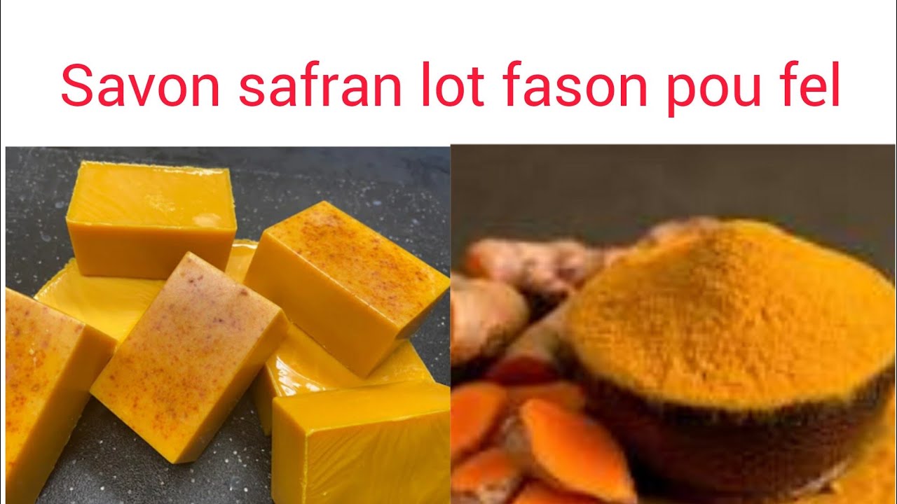 Vin aprann yon pi bon fason pouw prepare savon safran pou retire tach avec bouton
