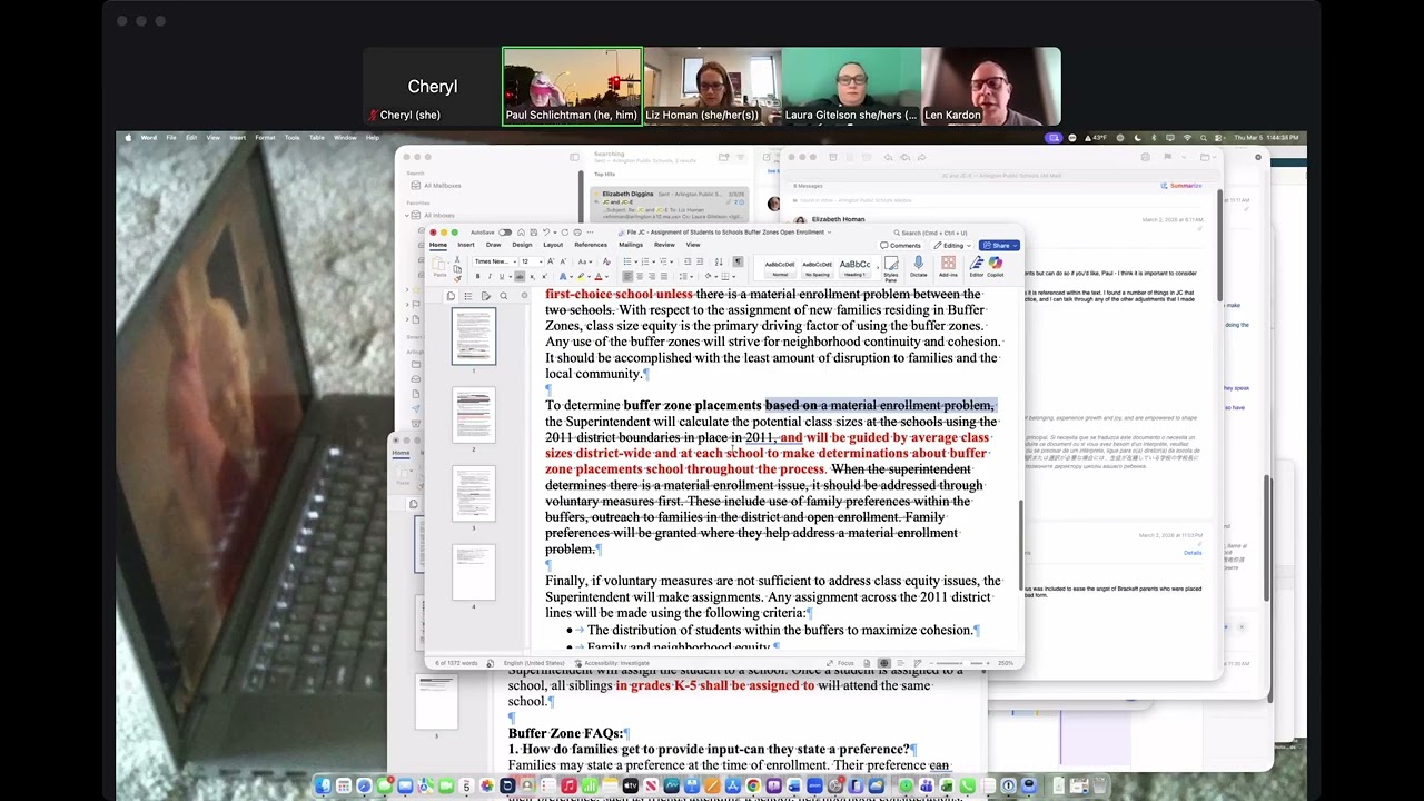 Arlington MA School Committee Policies & Procedures Subcommittee Meeting 3/5/2026