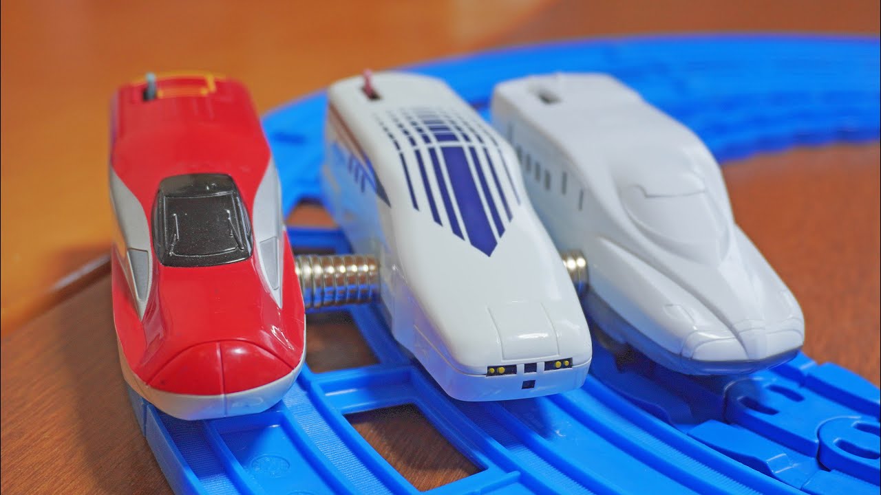 強力磁石+爆速プラレールこれなら脱線しない？　プラレールと強力磁石を使っていろんな走行をためしてみましたｗ　※磁石によりプラレールに不具合が起きる可能性がございます。マネしないようにお願いします。