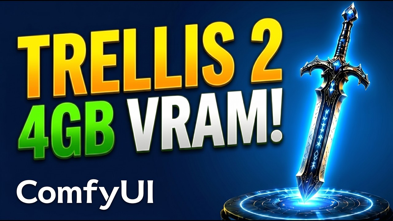 Trellis 2 on ONLY 4GB VRAM! Best Open-Source 3D AI Generator
