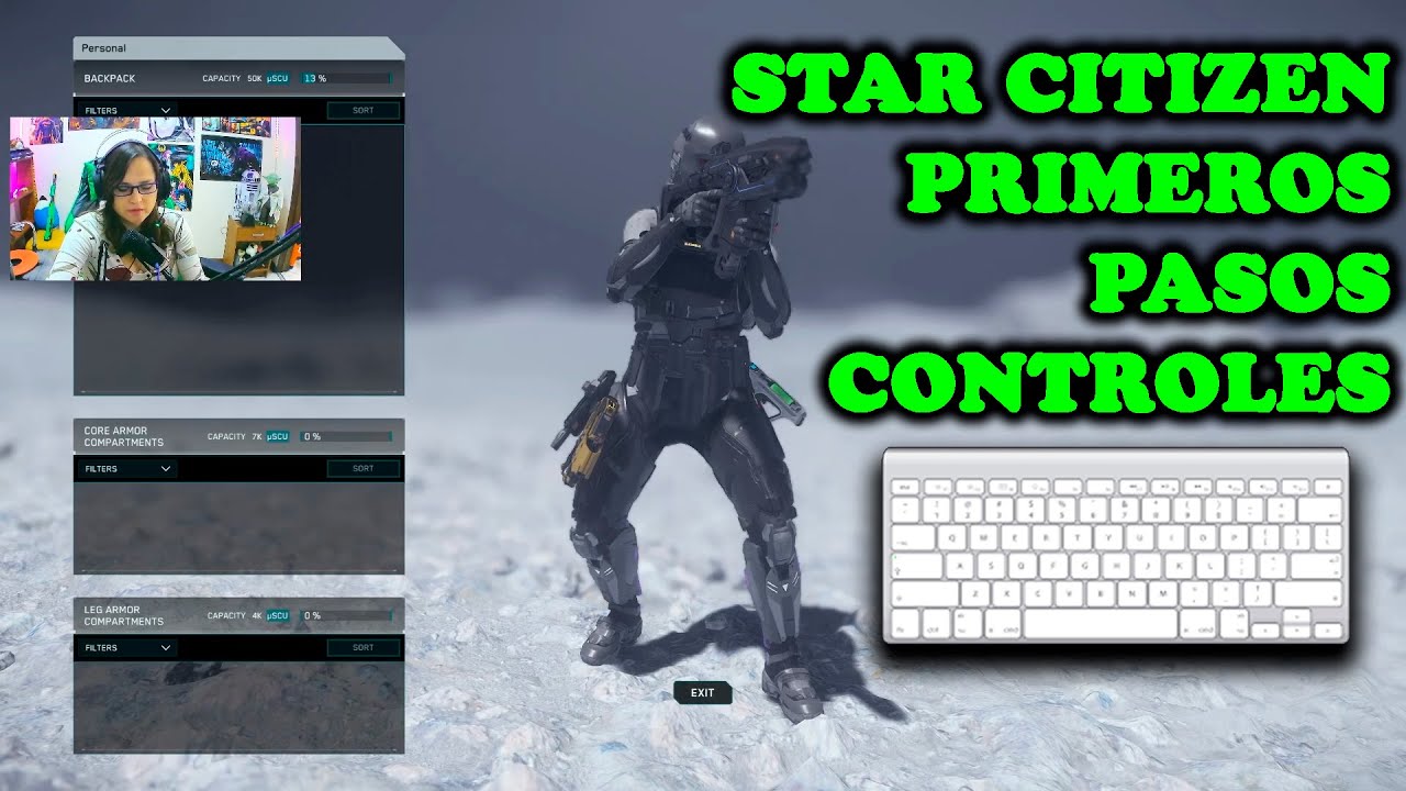 Star Citizen TUTORIAL CONTROLES BASICOS Y AVANZADOS A PIE 🚶