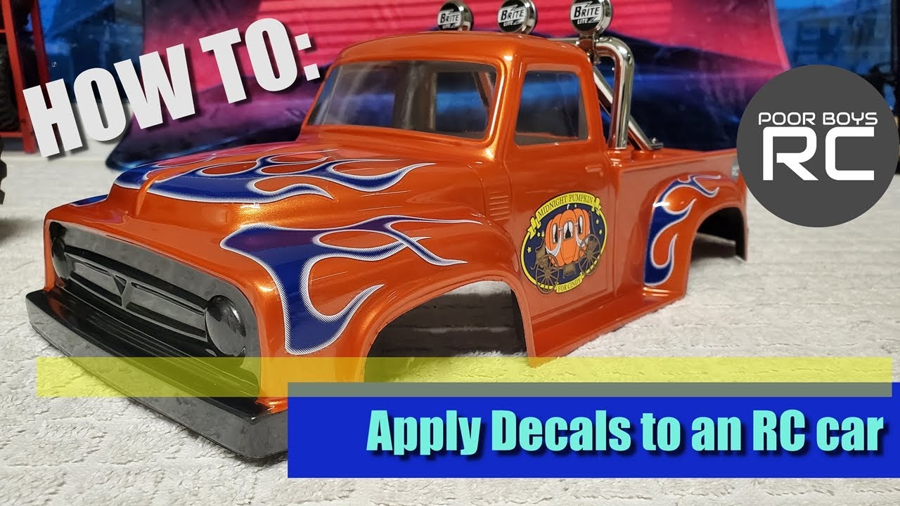 Applying Decals to RC cars!