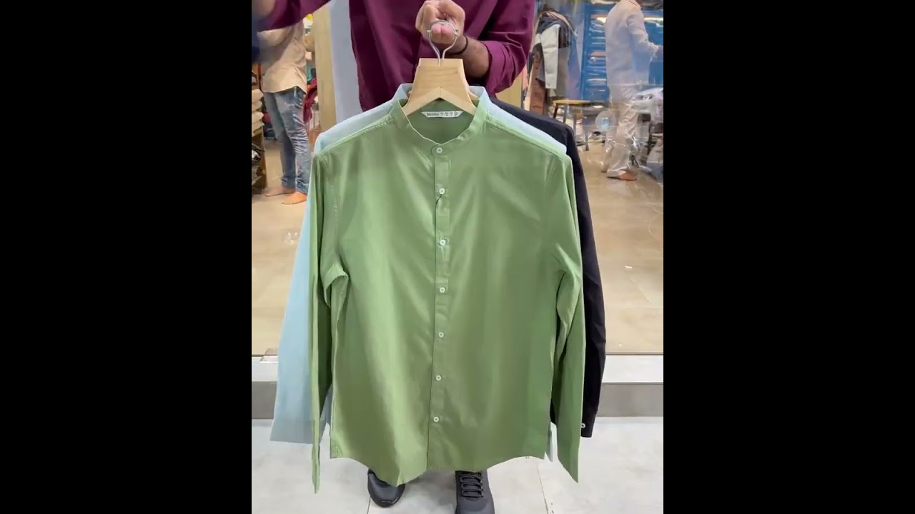 Chinese collar shirts