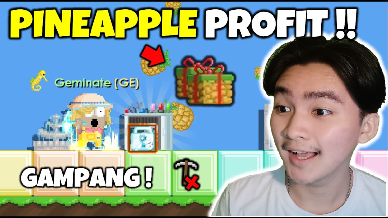 DAPETIN PROFIT BANYAK DARI  KOTAK INI !! [30 MENIT KELAR] | Growtopia Pineapple Profit 2022