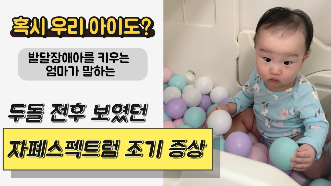 생후6개월 부터 30개월까지 자폐 조기증상 / 되돌아 보니 명확히 보이는 두 돌 전후로 보였던 내 아이의 자폐스펙트럼 증상들