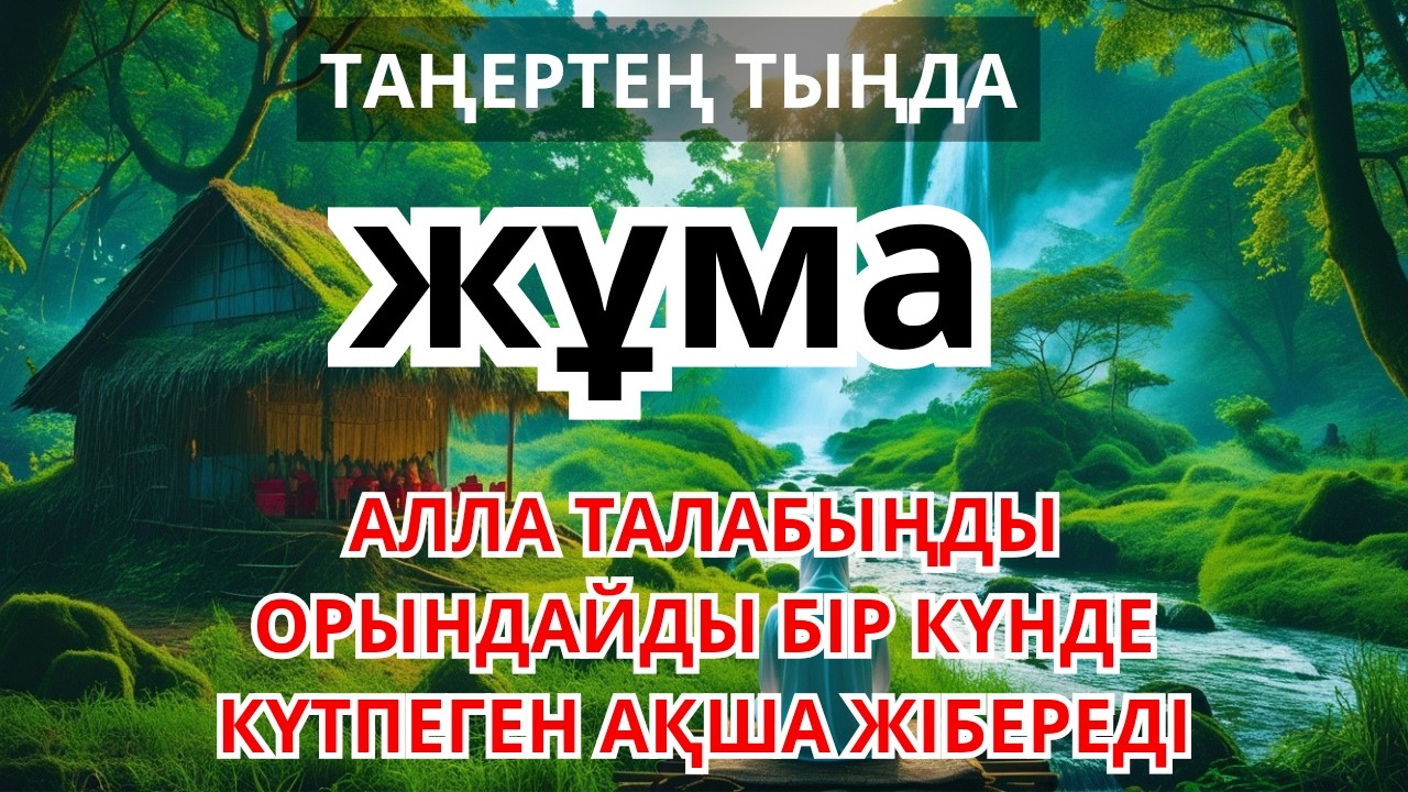 жұма КҮНІ ЕҢ ҚҰДІРЕТТІ ДҰҒА! Алла бүкіл тілеуіңді және балаңа керектің бәрін беріп қояды #дұға  