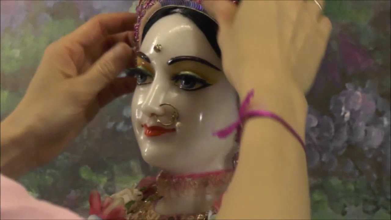 The evening sringara of Srimati Radharani
