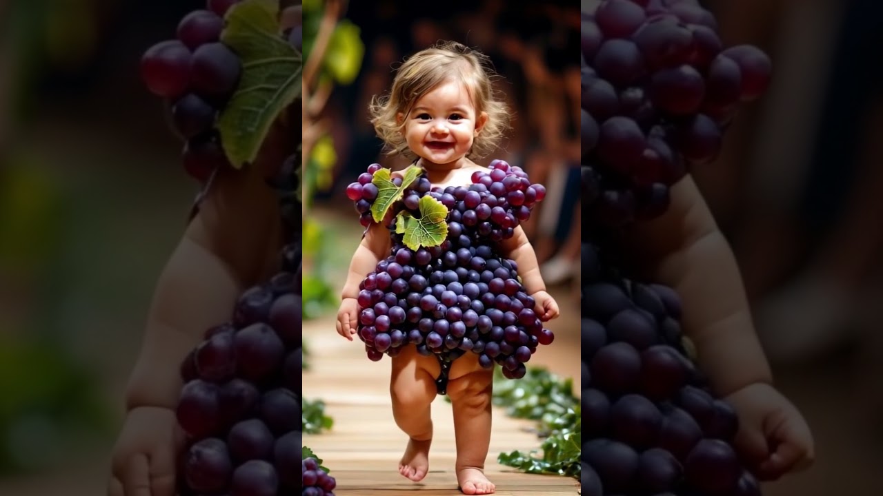 Cute baby model on the fashion show runway.  #ai  #baby  #cutebaby  #youtubeshorts