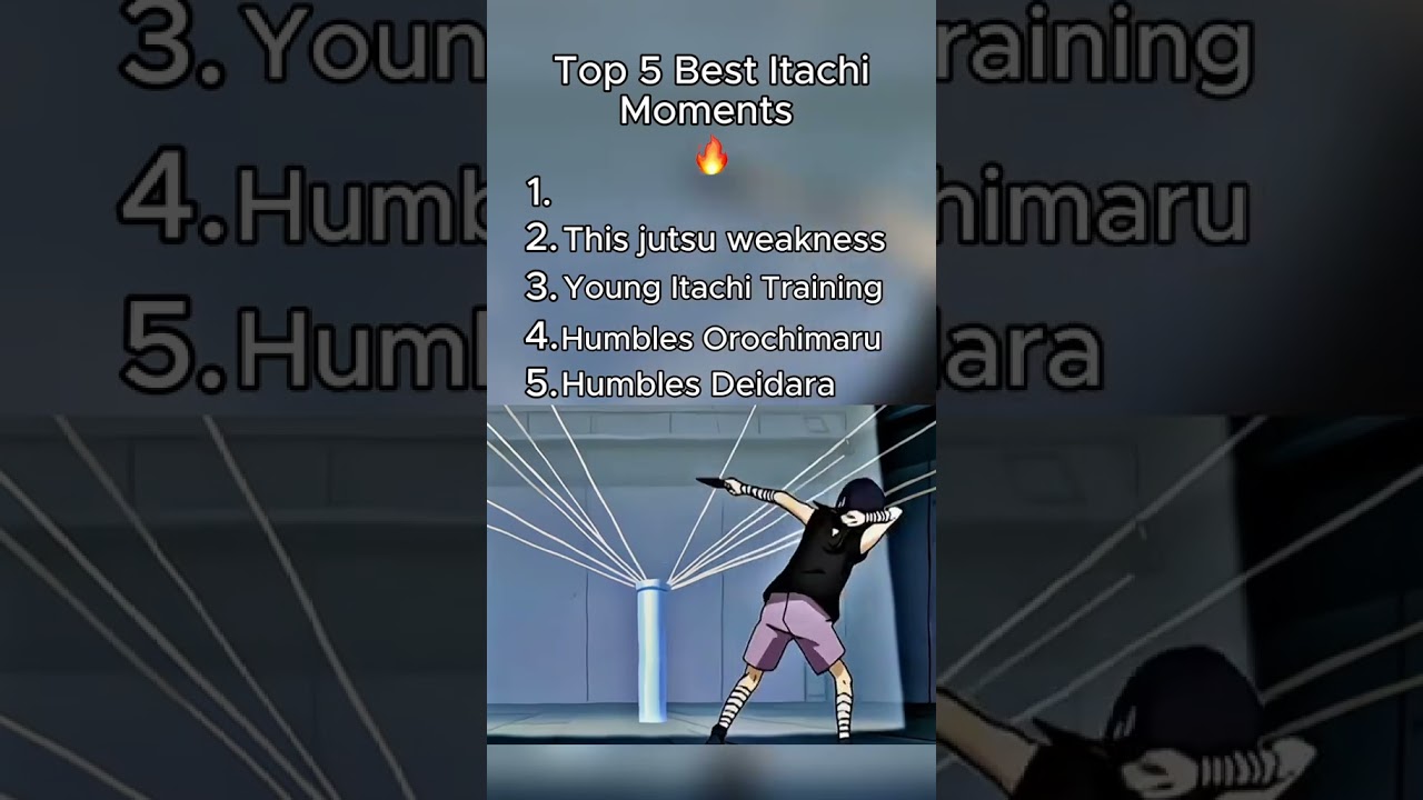 Top 5 Best Itachi Moments 