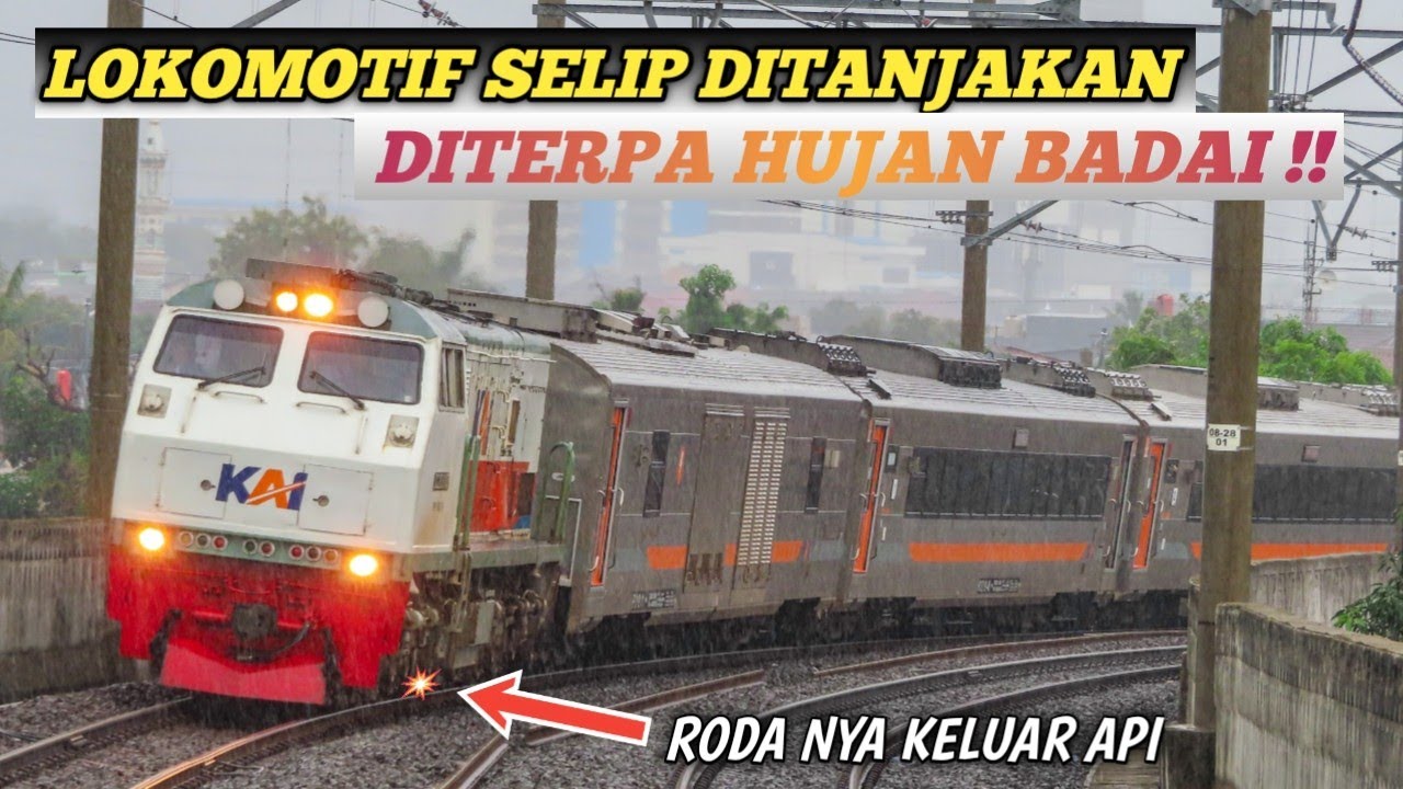 SKILL MASINIS DI UJI ! DETIK-DETIK KA ARGO TAMBAHAN YK SELIP TAK KUAT MENANJAK & KELUAR PERCIKAN API