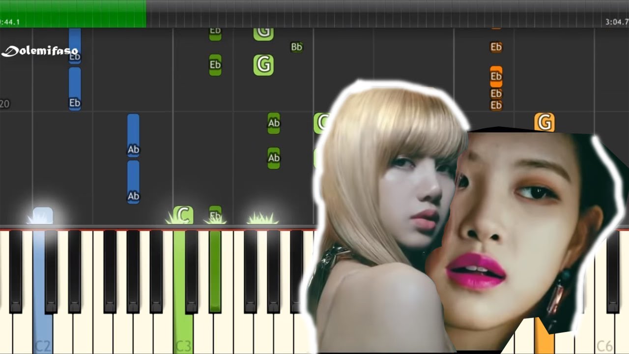 BlackPink - Kiss And Makeup Piano Tutorial Easy