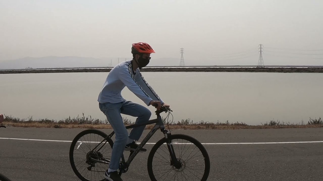 Dumbarton Bridge to BayFront bike ride in summer