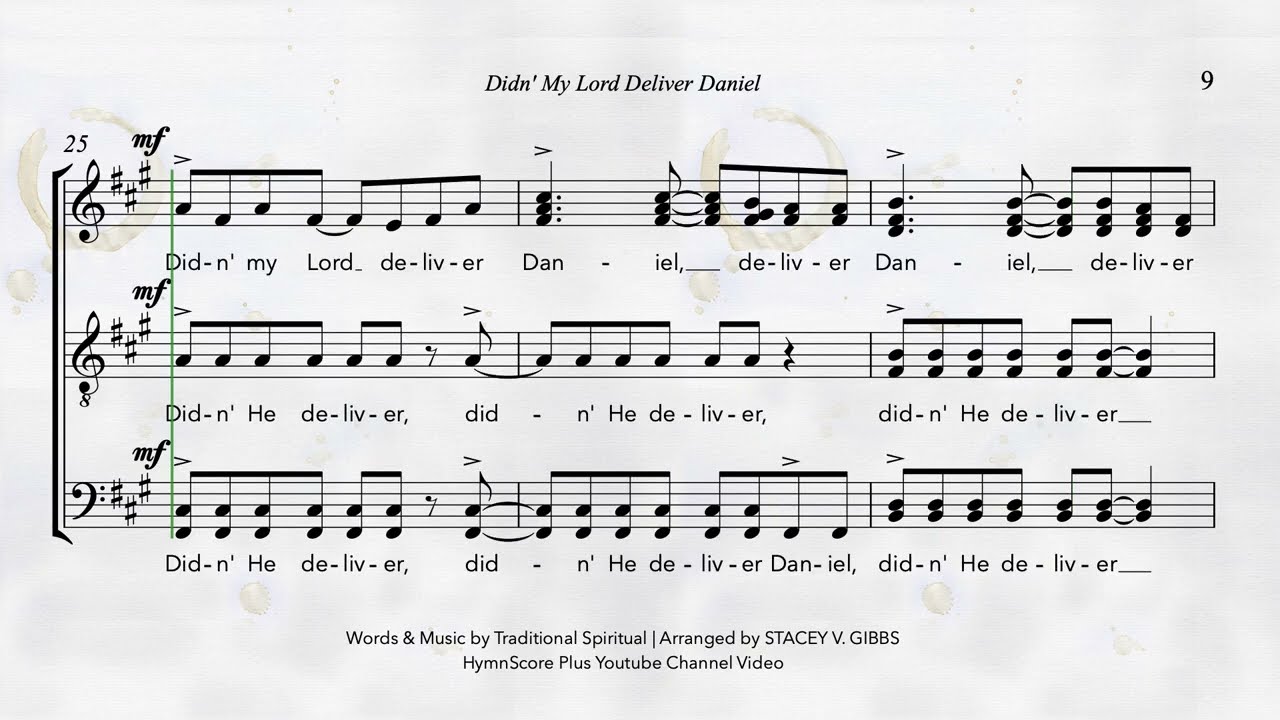 Didn' My Lord Deliver Daniel_A cappella