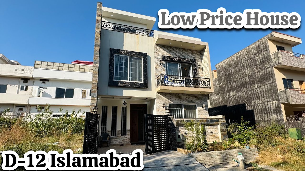 4 Marla House For Sale in D-12 Islamabad