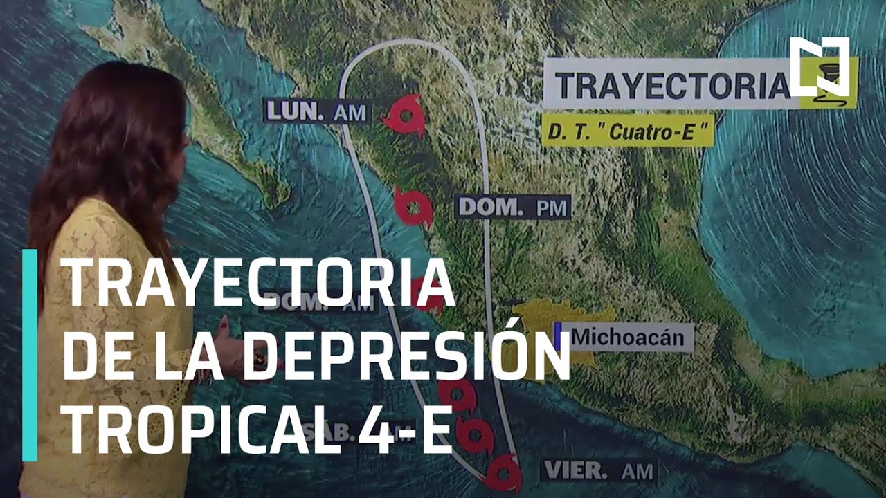 Depresión tropical 4-E provocará lluvias - Las Noticias con Carlos Hurtado