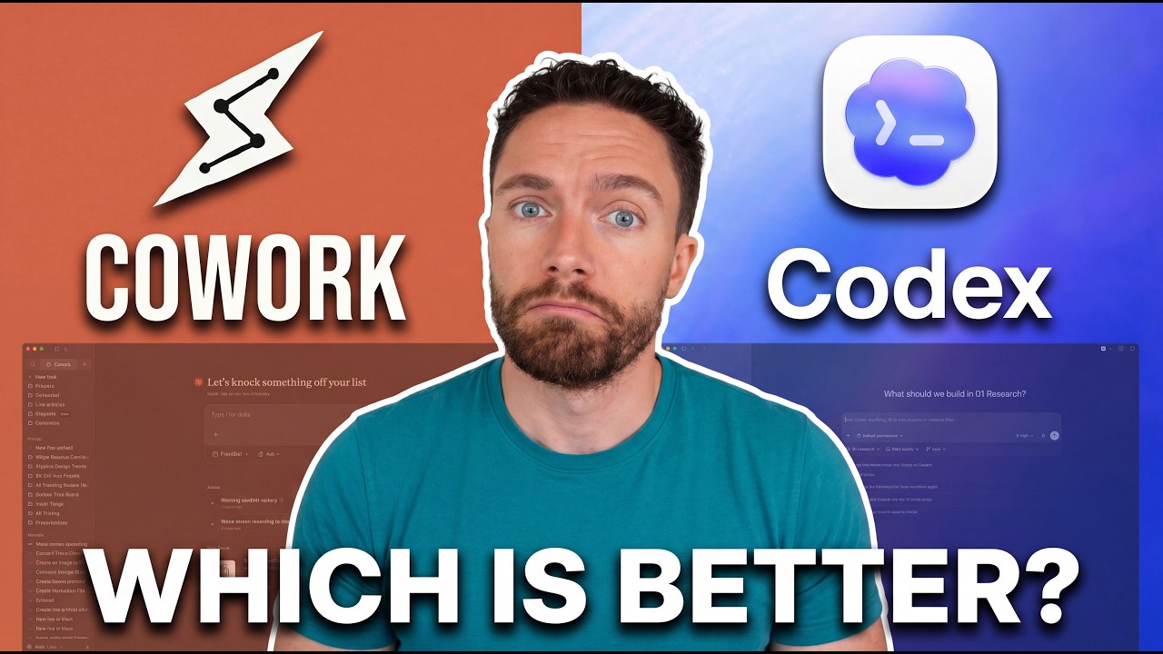 Codex vs Cowork for Regular People (Every Feature Compared)
